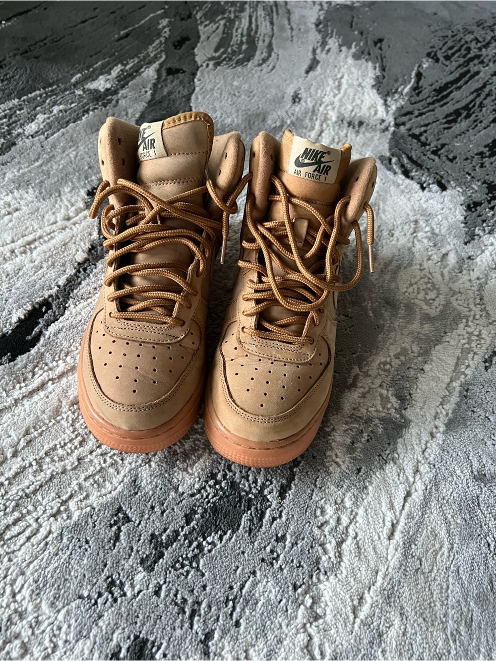 Nike High-Top Sneakers in Wheat/Tan